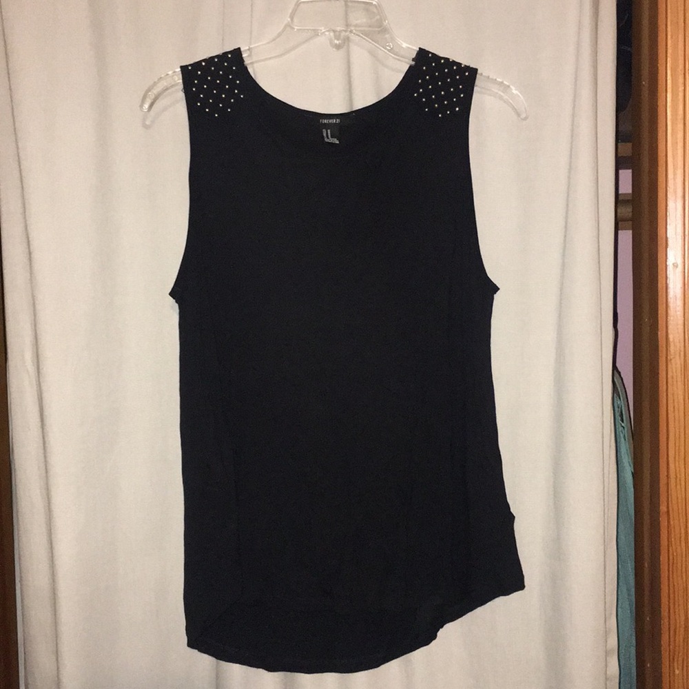 Black tank top